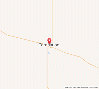 Map of Coronation, AlbertaAlberta
