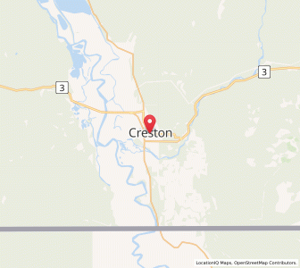 Map of Creston, British ColumbiaBritish Columbia