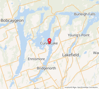 Map of Curve Lake, OntarioOntario