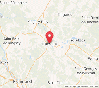 Map of Danville, Quebec