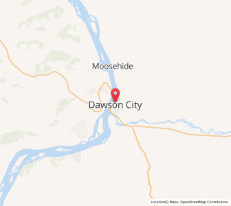 Map of Dawson City, Yukon Territory
