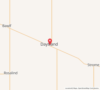 Map of Daysland, AlbertaAlberta
