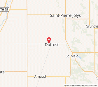 Map of De Salaberry, ManitobaManitoba