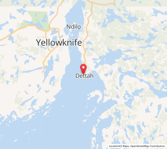 Map of Detah, Northwest TerritoriesNorthwest Territories