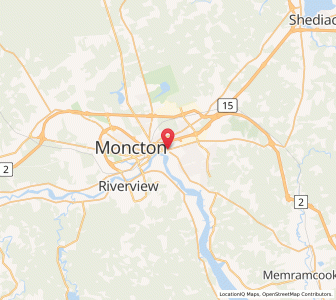 Map of Dieppe, New BrunswickNew Brunswick