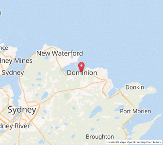 Map of Dominion, Nova ScotiaNova Scotia