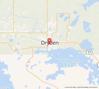 Map of Dryden, OntarioOntario