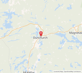 Map of Dunchurch, OntarioOntario