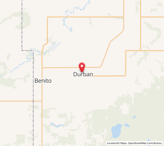 Map of Durban, ManitobaManitoba