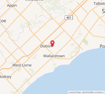 Map of Dutton Dunwich, OntarioOntario