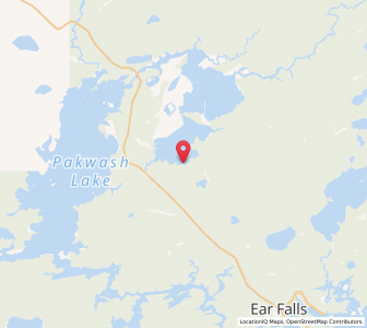 Map of Ear Falls, OntarioOntario