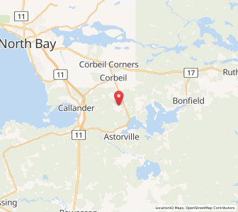 Map of East Ferris, OntarioOntario