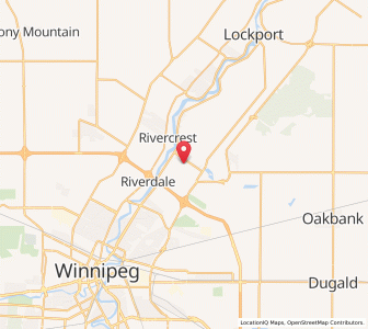 Map of East Saint Paul, ManitobaManitoba