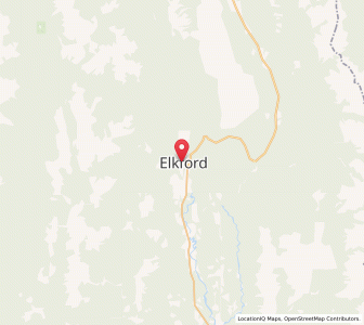 Map of Elkford, British ColumbiaBritish Columbia