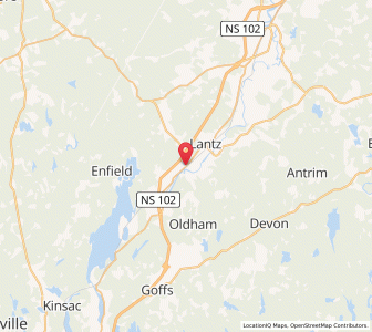 Map of Elmsdale, Nova ScotiaNova Scotia