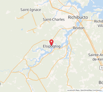 Map of Elsipogtog First Nation, New BrunswickNew Brunswick