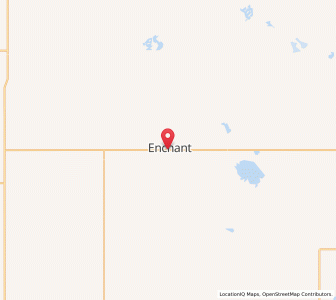 Map of Enchant, AlbertaAlberta
