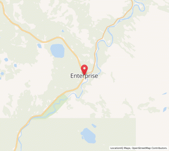 Map of Enterprise, Northwest TerritoriesNorthwest Territories