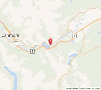 Map of Exshaw, AlbertaAlberta