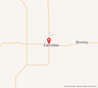 Map of Fairview, AlbertaAlberta