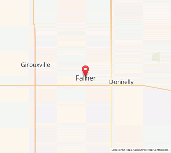 Map of Falher, AlbertaAlberta