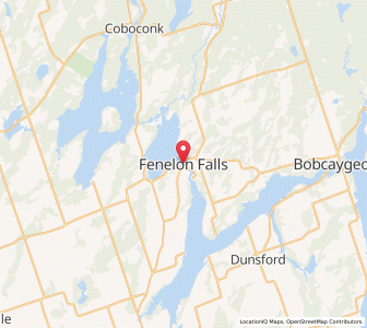 Map of Fenelon Falls, OntarioOntario