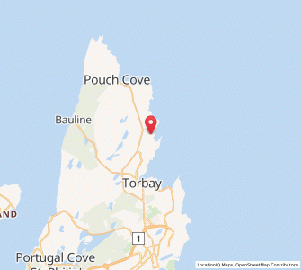 Map of Flatrock, Newfoundland & LabradorNewfoundland and Labrador