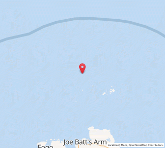 Map of Fogo Island, Newfoundland & LabradorNewfoundland and Labrador