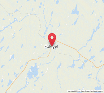 Map of Foleyet, Ontario