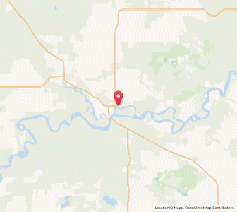 Map of Fort Assiniboine, AlbertaAlberta