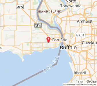 Map of Fort Érié, OntarioOntario