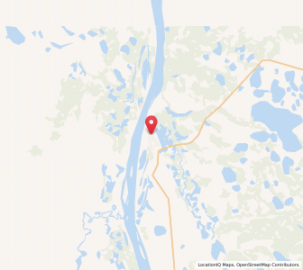 Map of Fort McPherson, Northwest TerritoriesNorthwest Territories