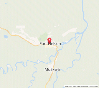 Map of Fort Nelson, British ColumbiaBritish Columbia