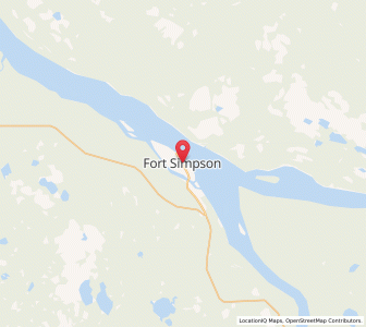 Map of Fort Simpson, Northwest TerritoriesNorthwest Territories