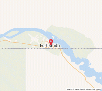 Map of Fort Smith, Northwest TerritoriesNorthwest Territories