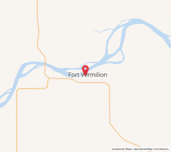 Map of Fort Vermilion, AlbertaAlberta
