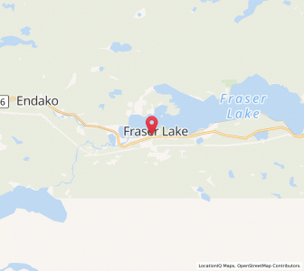 Map of Fraser Lake, British ColumbiaBritish Columbia