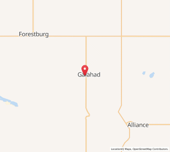 Map of Galahad, AlbertaAlberta