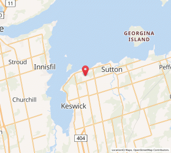 Map of Georgina, OntarioOntario