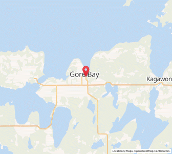 Map of Gore Bay, OntarioOntario