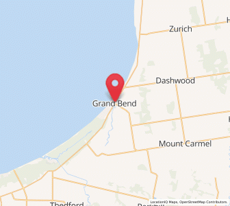 Map of Grand Bend, Ontario
