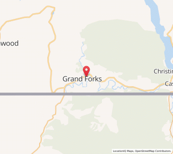 Map of Grand Forks, British ColumbiaBritish Columbia