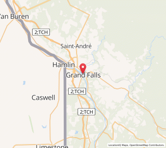 Map of Grand-Sault, New BrunswickNew Brunswick