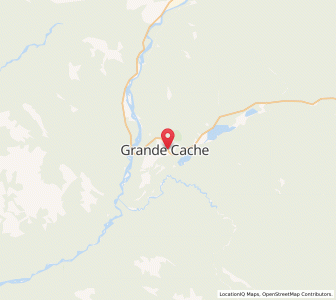 Map of Grande Cache, AlbertaAlberta