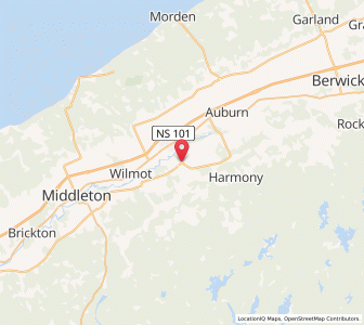 Map of Greenwood, Nova ScotiaNova Scotia