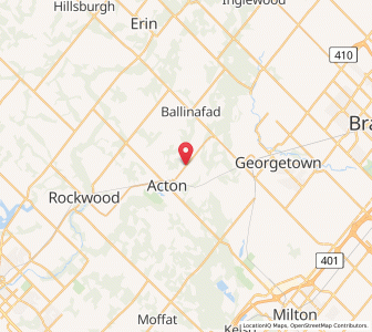 Map of Halton Hills, OntarioOntario