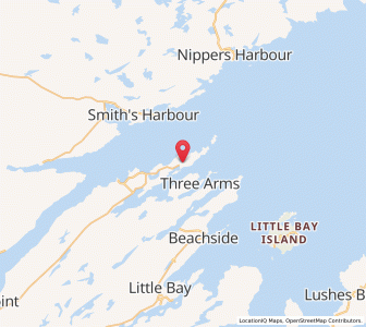 Map of Harry's Harbour, Newfoundland & LabradorNewfoundland and Labrador