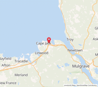 Map of Havre Boucher, Nova ScotiaNova Scotia