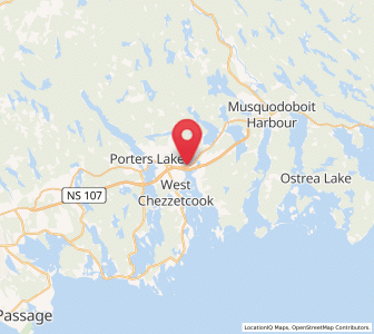 Map of Head of Chezzetcook, Nova Scotia