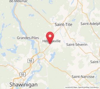 Map of Hérouxville, Quebec